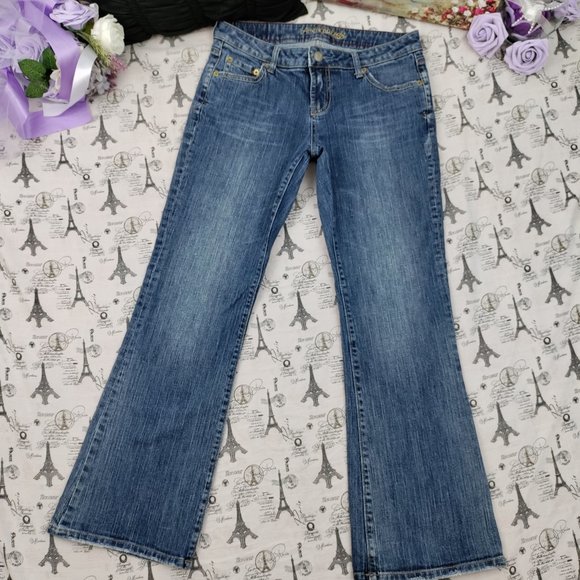American Eagle Outfitters Denim - American Eagle Low Rise Hipster Flare Denim Jeans Size 32W